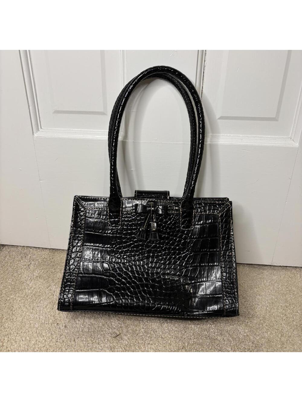Liz Claiborne y2k Pleather Croc Purse